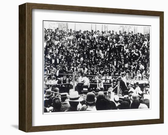 John L. Sullivan V. Jake Kilrain at Richburg, Mississippi on 18th July, 1889-American Photographer-Framed Giclee Print