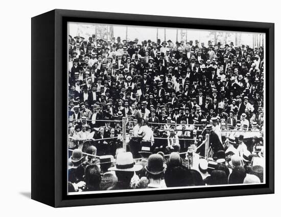 John L. Sullivan V. Jake Kilrain at Richburg, Mississippi on 18th July, 1889-American Photographer-Framed Stretched Canvas