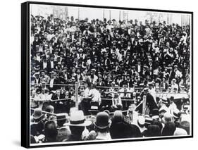 John L. Sullivan V. Jake Kilrain at Richburg, Mississippi on 18th July, 1889-American Photographer-Framed Stretched Canvas