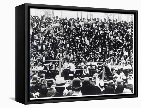 John L. Sullivan V. Jake Kilrain at Richburg, Mississippi on 18th July, 1889-American Photographer-Framed Stretched Canvas