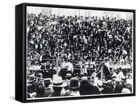 John L. Sullivan V. Jake Kilrain at Richburg, Mississippi on 18th July, 1889-American Photographer-Framed Stretched Canvas