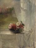 Flowers on a Window Ledge, c.1861-John La Farge or Lafarge-Framed Stretched Canvas