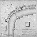 Proposed Thames Embankment, London, 1760-John Lacy-Framed Giclee Print
