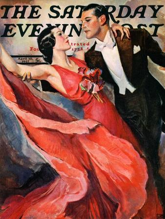 "Ballroom Dancing," Saturday Evening Post Cover, April 10, 1937