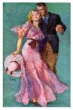 "Formal Couple on Balcony," Saturday Evening Post Cover, July 30, 1938-John LaGatta-Giclee Print