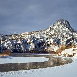 Paria River Flowing under Slide Rock in Narrow Canyon Near Kanab, Utah-John Lambing-Photographic Print