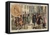 John Law's Banque Generale, Rue De Quincampoix, Paris, 18th Century-null-Framed Stretched Canvas