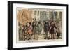 John Law's Banque Generale, Rue De Quincampoix, Paris, 18th Century-null-Framed Giclee Print