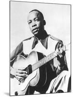 John Lee Hooker (1917-2001) American Blues Guitarist Here in 1947-null-Mounted Photo