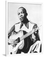 John Lee Hooker (1917-2001) American Blues Guitarist Here in 1947-null-Framed Photo