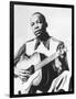 John Lee Hooker (1917-2001) American Blues Guitarist Here in 1947-null-Framed Photo