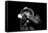 John Lee Hooker, Royal Festival Hall, London, 1988-Brian O'Connor-Framed Stretched Canvas