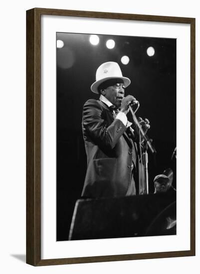 John Lee Hooker, Royal Festival Hall, London, 1988-Brian O'Connor-Framed Photographic Print