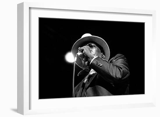 John Lee Hooker, Royal Festival Hall, London, 1988-Brian O'Connor-Framed Photographic Print