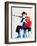 John Lee Hooker Watercolor-Lora Feldman-Framed Art Print