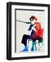 John Lee Hooker Watercolor-Lora Feldman-Framed Art Print