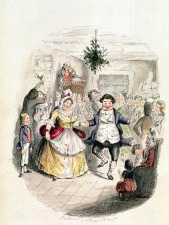 Mr. Fezziwig's Ball, from "A Christmas Carol" by Charles Dickens (1812-70) 1843
