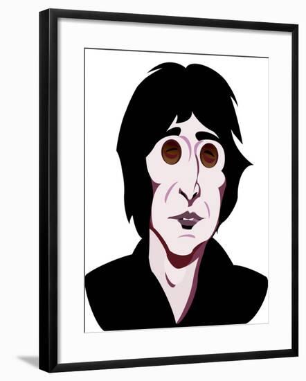 John Lennon, English singer, songwriter, colour 'graphic' caricature, 2005/10 by Neale Osborne-Neale Osborne-Framed Giclee Print