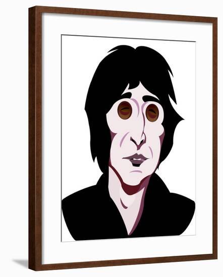 John Lennon, English singer, songwriter, colour 'graphic' caricature, 2005/10 by Neale Osborne-Neale Osborne-Framed Giclee Print