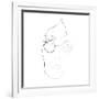 John Lennon Line Drawing-Logan Huxley-Framed Art Print