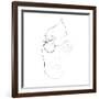 John Lennon Line Drawing-Logan Huxley-Framed Art Print