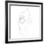 John Lennon Line Drawing-Logan Huxley-Framed Art Print