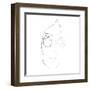 John Lennon Line Drawing-Logan Huxley-Framed Art Print