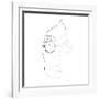 John Lennon Line Drawing-Logan Huxley-Framed Art Print