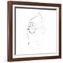 John Lennon Line Drawing-Logan Huxley-Framed Art Print