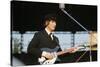 John Lennon Playing Guitar-null-Stretched Canvas