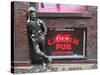 John Lennon Sculpture, Mathew Street, Liverpool, Merseyside, England, United Kingdom, Europe-Wendy Connett-Stretched Canvas