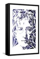 John Lennon-Cristian Mielu-Framed Stretched Canvas