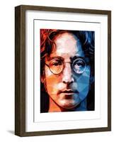 John Lennon-Enrico Varrasso-Framed Art Print