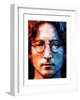 John Lennon-Enrico Varrasso-Framed Art Print