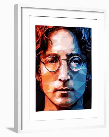 John Lennon-Enrico Varrasso-Framed Art Print