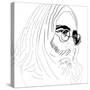 John Lennon-Logan Huxley-Stretched Canvas