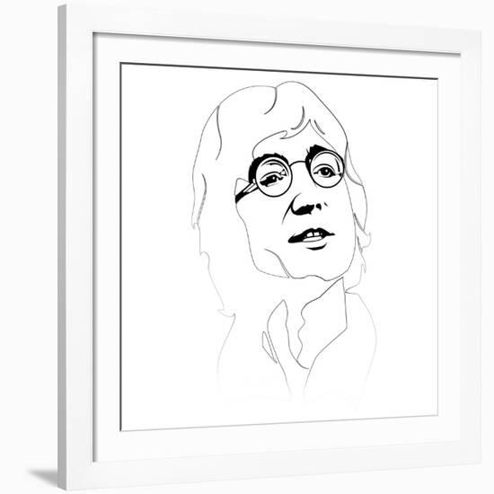 John Lennon-Logan Huxley-Framed Art Print