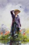 Elsie in the Garden-John Lidzey-Giclee Print