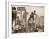 John Lilburne on the Pillory, Illustration from 'Cassell's Illustrated History of England'-English School-Framed Giclee Print