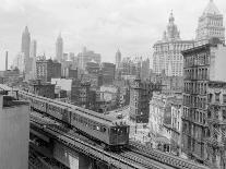 Third Avenue EL, New York, New York-John Lindsay-Framed Stretched Canvas