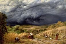 The Timber Waggon, 1872-John Linnell-Stretched Canvas