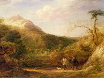 Christ's Appearance to the Two Disciples Journeying to Emmaus, 1835-John Linnell-Giclee Print