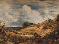 Sheep at Rest; Minding the Flock, C.1840-80-John Linnell-Stretched Canvas