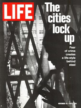 The Cities Lock Up, Woman at Gated Window, November 19, 1971