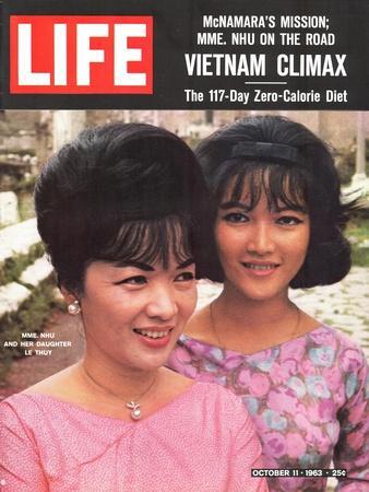 Vietnam's Madame Nhu and Daughter, October 11, 1963