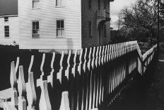 Wooden Picket Fence Surrounding a Building Built in 1850 in a Shaker Community-John Loengard-Photographic Print