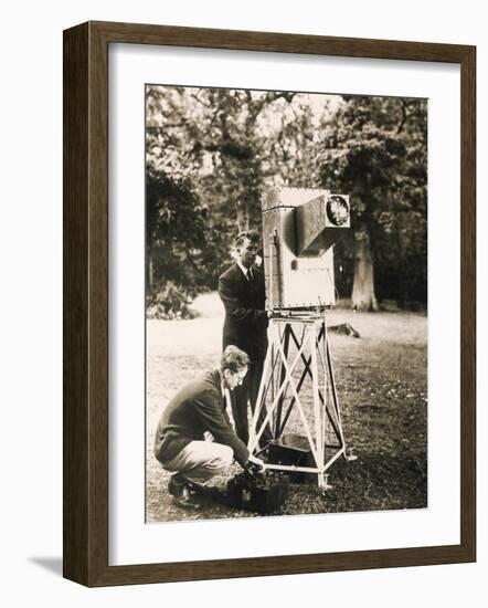 John Logie Baird Demonstrates His Noctovisor-null-Framed Photographic Print