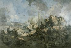 Smashing the Hindenburg Line at Bellicourt, France, September 1918-John Longstaff-Framed Giclee Print