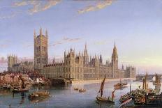 A View of Westminster Abbey and the Houses of Parliament, 1870-John Macvicar Anderson-Mounted Giclee Print