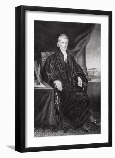 John Marshall (1755-1835)-Alonzo Chappel-Framed Giclee Print